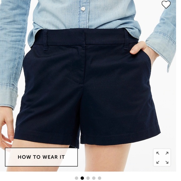 NWT J. Crew black 5in factory shorts - Picture 2 of 7